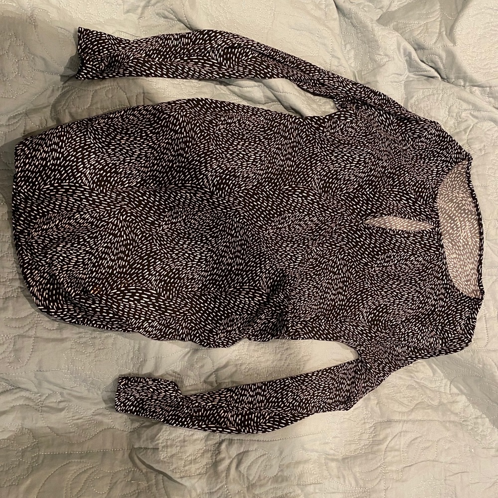Maternity Small Black & White long sleeve top
